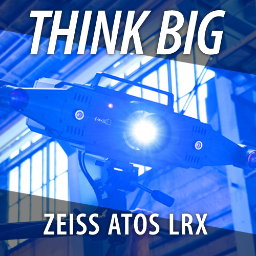 Think big, blue light of ZEISS ATOS L R X blends into the camera